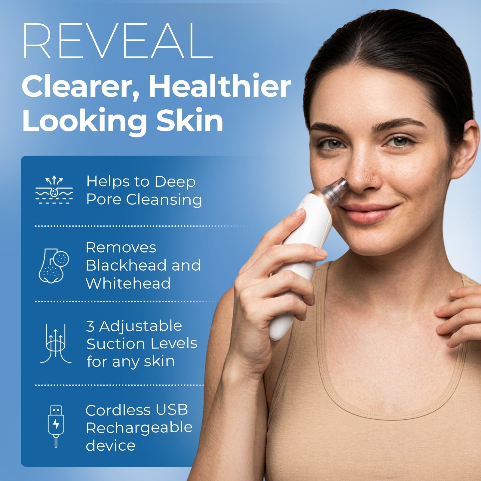 Rechargeable Blackhead Remover Vacuum
